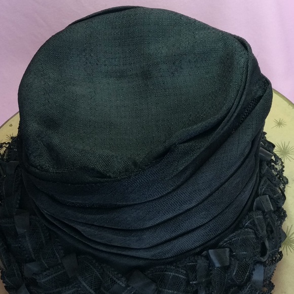 FINAL SALE PRICE Starburst/Clear Hatbox + 2 Vintage Hats - Picture 6 of 9